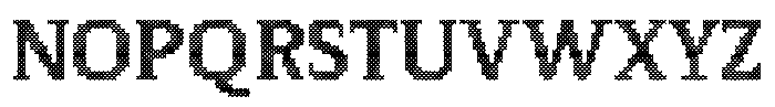 Pixel Serif Cross L Font UPPERCASE
