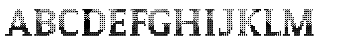 Pixel Serif Cross M Font UPPERCASE