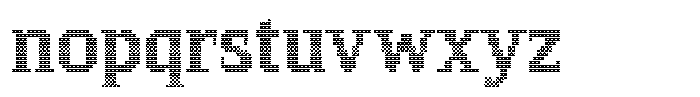 Pixel Serif Cross M Font LOWERCASE
