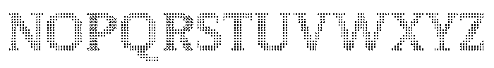 Pixel Serif Cross S Font UPPERCASE