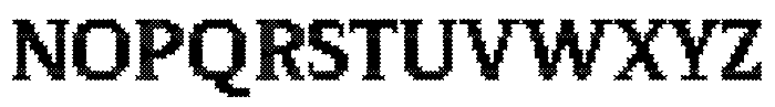 Pixel Serif Cross XL Font UPPERCASE