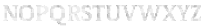 Pixel Serif Cross XS Font UPPERCASE