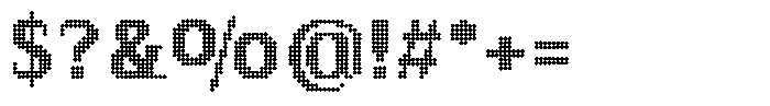 Pixel Serif Diamond L Font OTHER CHARS