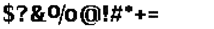 Pixel Serif Dot L Font OTHER CHARS