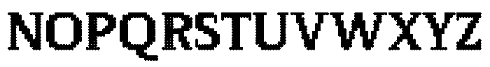 Pixel Serif Dot L Font UPPERCASE