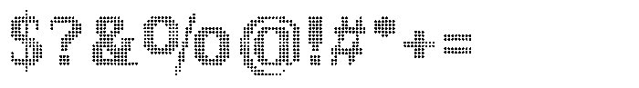 Pixel Serif Dot S Font OTHER CHARS