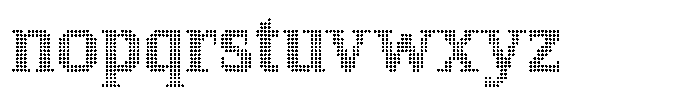 Pixel Serif Dot S Font LOWERCASE