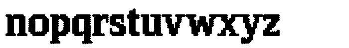 Pixel Serif Dot XL Font LOWERCASE