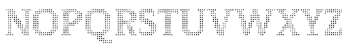 Pixel Serif Dot XS Font UPPERCASE