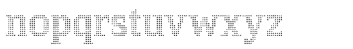 Pixel Serif Dot XS Font LOWERCASE
