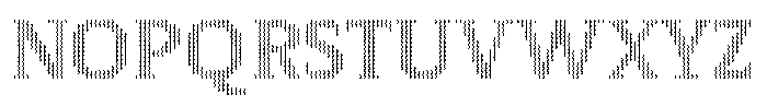 Pixel Serif HDot L Font UPPERCASE