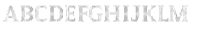 Pixel Serif HDot M Font UPPERCASE