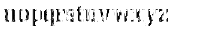 Pixel Serif HDot XL Font LOWERCASE