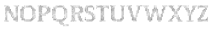 Pixel Serif HDot2 Font UPPERCASE