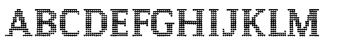 Pixel Serif Heart M Font UPPERCASE