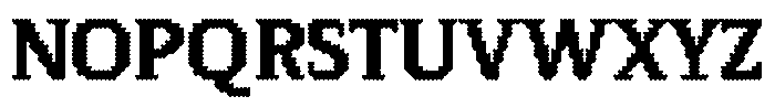 Pixel Serif Heart XL Font UPPERCASE