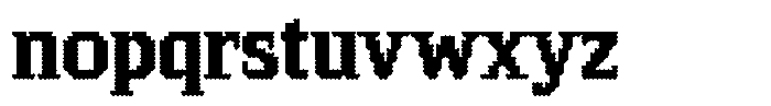Pixel Serif Heart XL Font LOWERCASE
