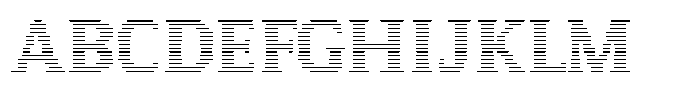 Pixel Serif Line L Font UPPERCASE