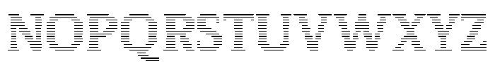 Pixel Serif Line L Font UPPERCASE