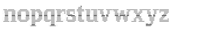 Pixel Serif Line L Font LOWERCASE