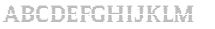 Pixel Serif Line M Font
