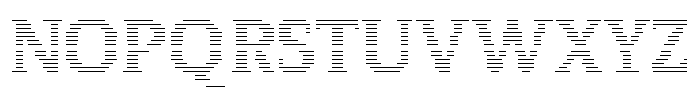 Pixel Serif Line M Font UPPERCASE