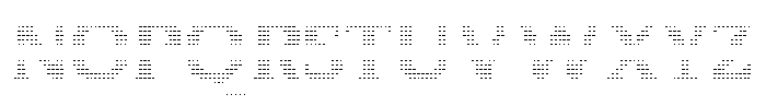 Pixel Serif Line S Font UPPERCASE