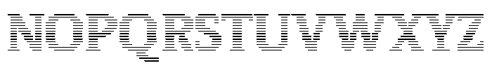 Pixel Serif Line XL Font UPPERCASE