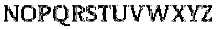 Pixel Serif Moon L Font UPPERCASE