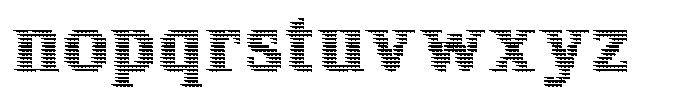Pixel Serif Spike L Font LOWERCASE