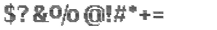 Pixel Serif Spike M Font OTHER CHARS