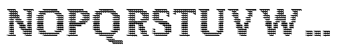 Pixel Serif Spike M Font UPPERCASE