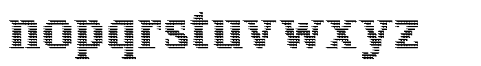 Pixel Serif Spike M Font LOWERCASE