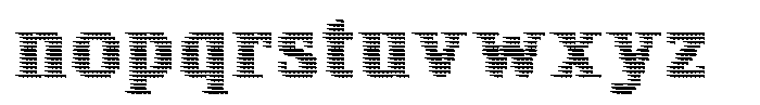 Pixel Serif Spike XL Font LOWERCASE