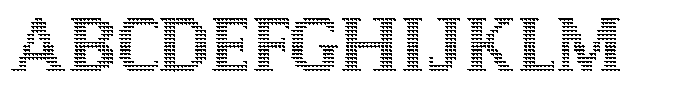 Pixel Serif Spike XS Font UPPERCASE