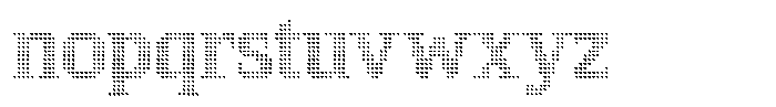 Pixel Serif Spike Font LOWERCASE