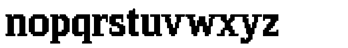 Pixel Serif Square L Font LOWERCASE