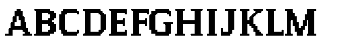 Pixel Serif Square M Font UPPERCASE