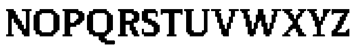 Pixel Serif Square M Font UPPERCASE