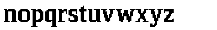 Pixel Serif Square M Font LOWERCASE