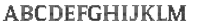 Pixel Serif Square S Font UPPERCASE