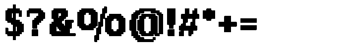 Pixel Serif Square XL Font OTHER CHARS