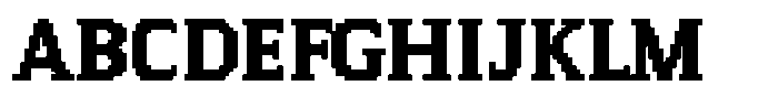 Pixel Serif Square XL Font UPPERCASE