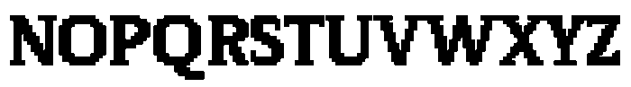 Pixel Serif Square XL Font UPPERCASE