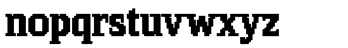 Pixel Serif Square XL Font LOWERCASE