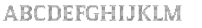 Pixel Serif Square XS Font UPPERCASE