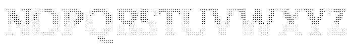 Pixel Serif Square Font UPPERCASE
