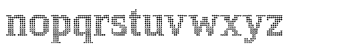 Pixel Serif Star L Font LOWERCASE