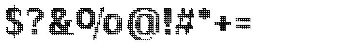 Pixel Serif Triangle L Font OTHER CHARS
