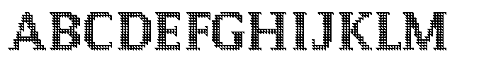 Pixel Serif Triangle L Font UPPERCASE